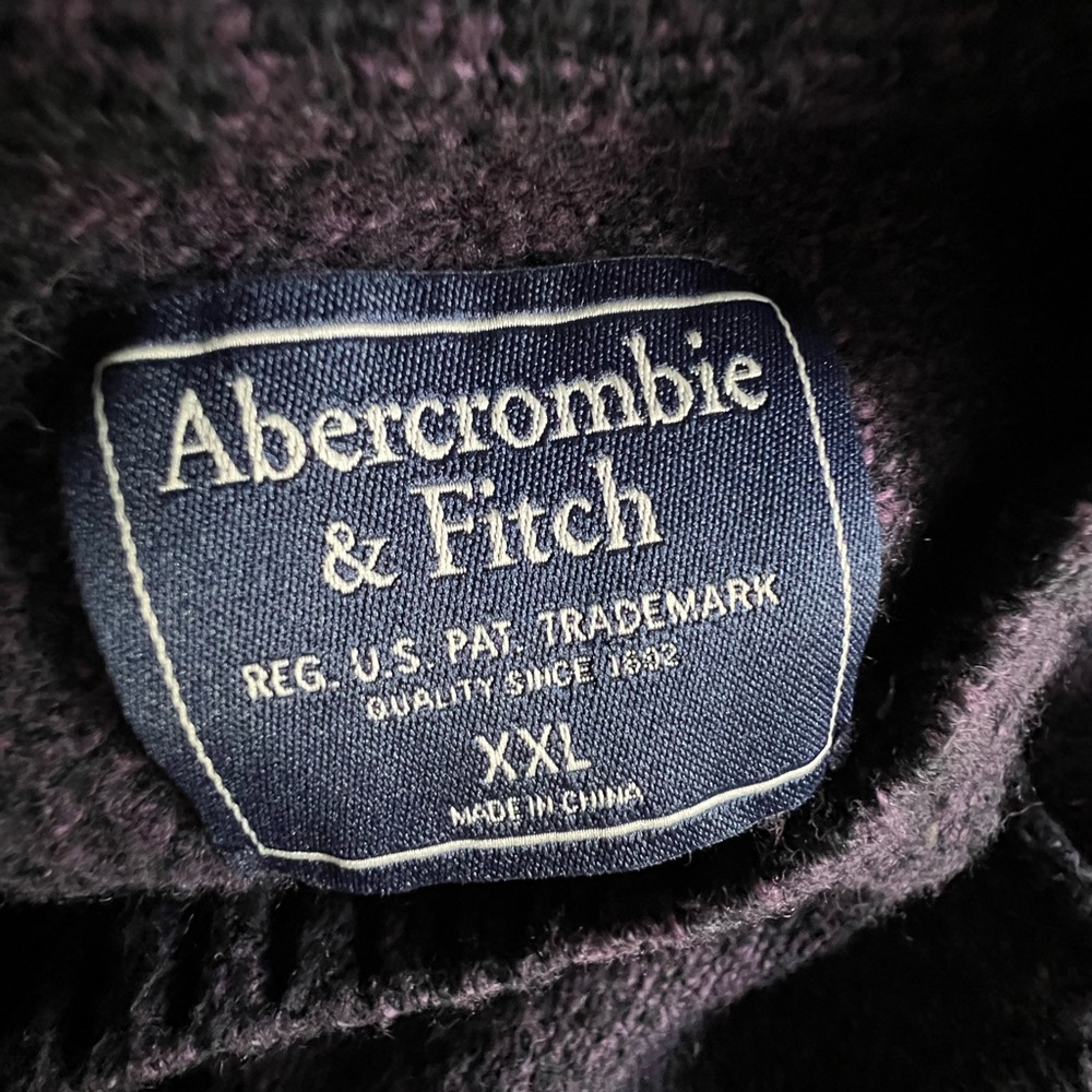 Abercrombie & Fitch Plum Purple Raglan Sleeve Classic Sweater Size XXL - Picture 6 of 10